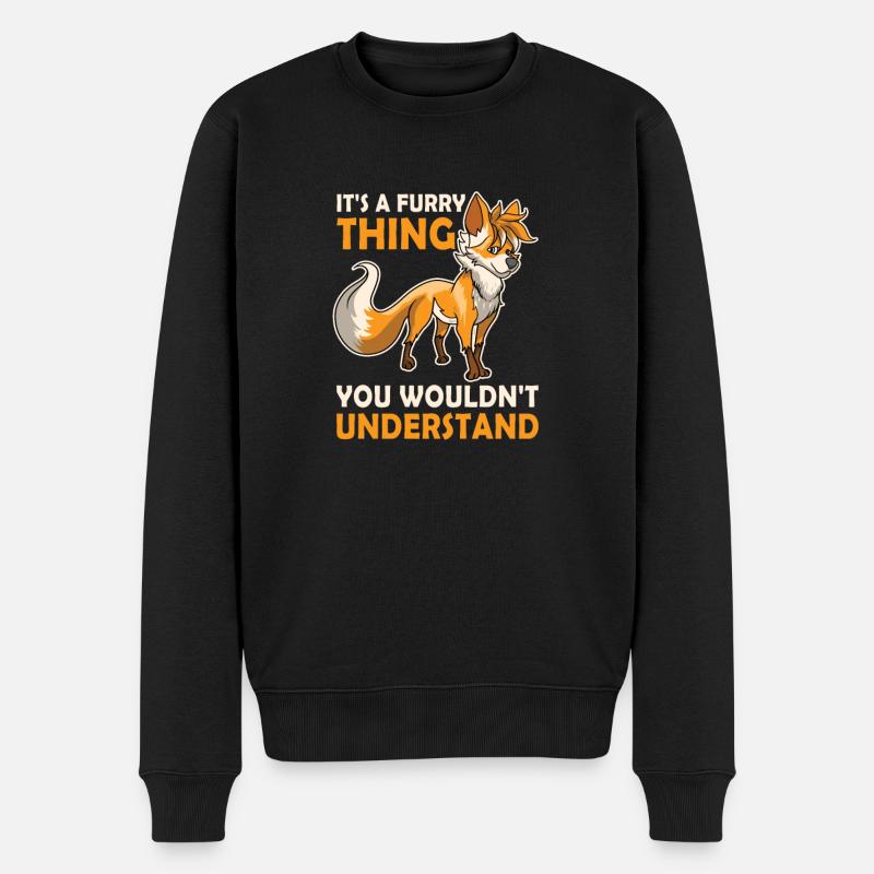 Furry Fandom Furries Fursona - Pull Premium bio Homme - noir