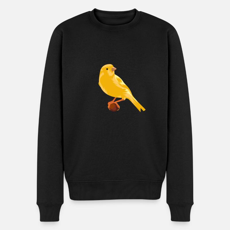 Canari sur branche - Pull Premium bio Homme - noir