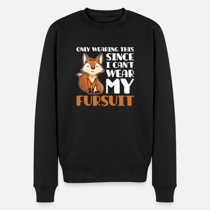 Furry Fandom Furries Fursona - Pull Premium bio Homme - noir