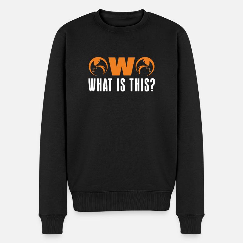 Furry Fandom Furries Fursona - Männer Premium Bio Pullover - Schwarz