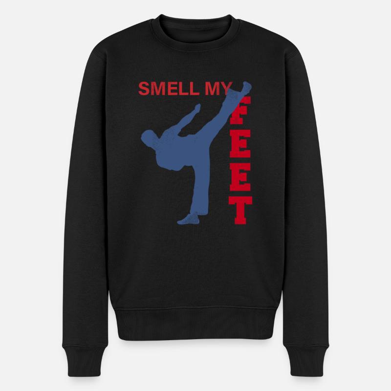 Karate, Karate kyokushin, Karate kick - Männer Premium Bio Pullover - Schwarz