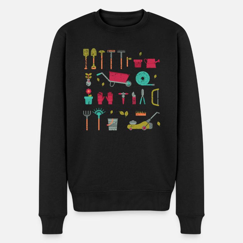 Jardinier paysagiste Evolution Horticulture - Pull Premium bio Homme - noir