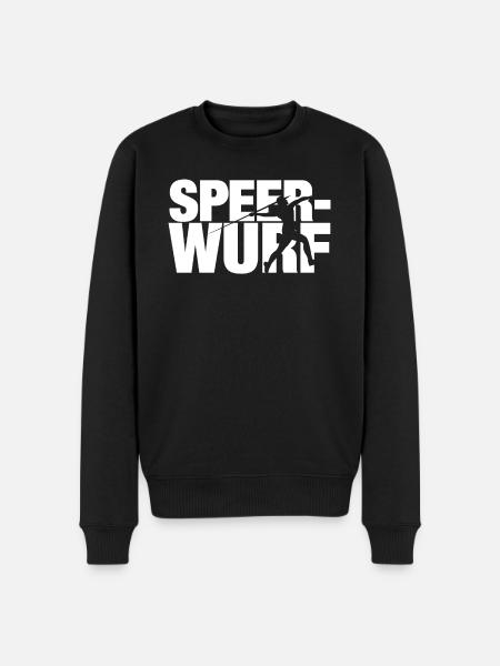 Speerwerfen Speerwurf Speerwerfer Speer Geschenk - Männer Premium Bio Pullover - Schwarz