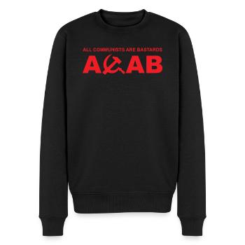 ACAB Tous les communistes sont des bâtards - Pull Premium bio Homme - noir - Devant - Nico (187cm)