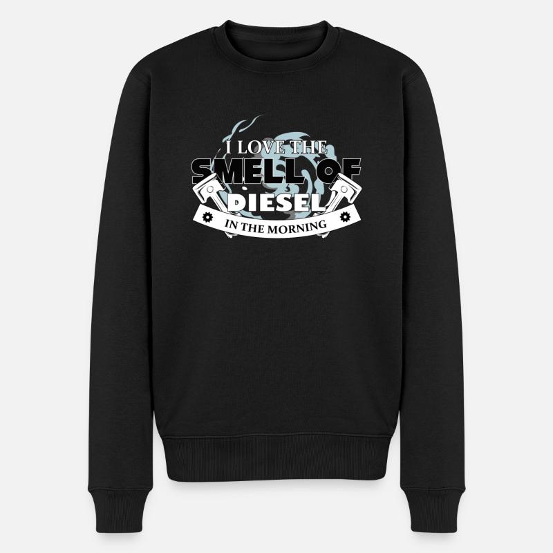 Mechaniker, Mechaniker Motor, Diesel Mechaniker - Männer Premium Bio Pullover - Schwarz
