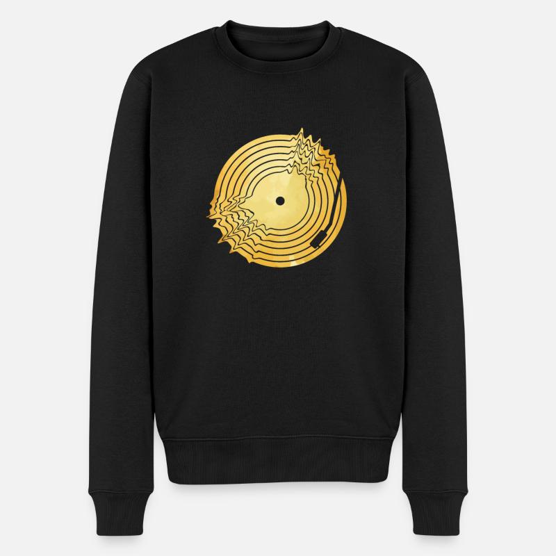 Disque vinyle - Pull Premium bio Homme - noir