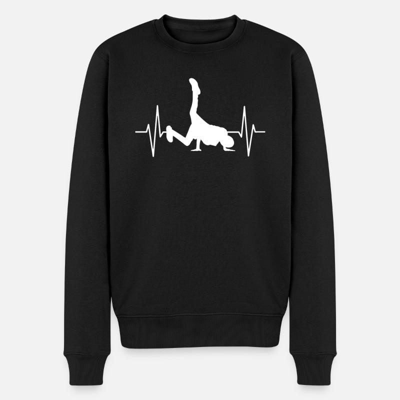 Streetdance Hip Hop Danse Breakdance Cadeau - Pull Premium bio Homme - noir