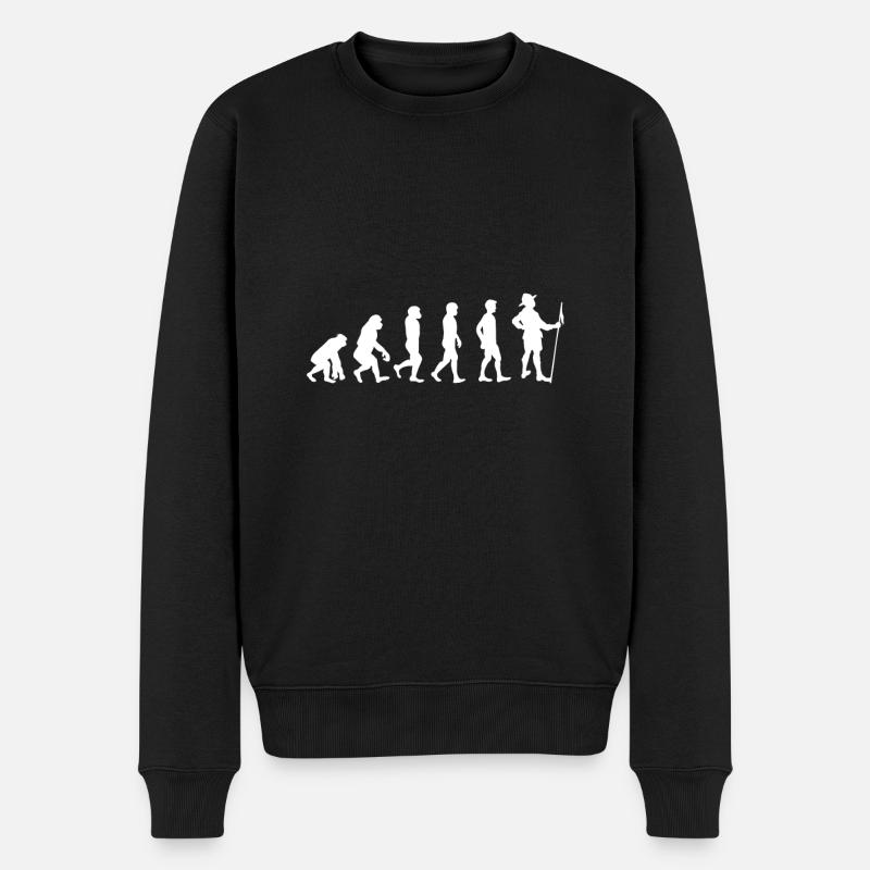 Pfadfinder Evolution - Männer Premium Bio Pullover - Schwarz