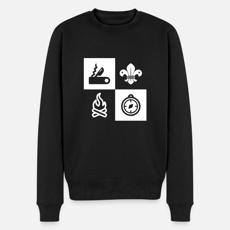 Scouts Boy Scouts - Pull Premium bio Homme - noir