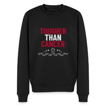 Plus dur que le cancer TShirt homme idée cadeau - Pull Premium bio Homme - noir - Devant - Nico (187cm)