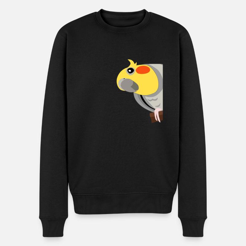 Cockatiel mignon perroquet - Pull Premium bio Homme - noir