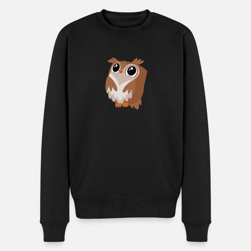 Hibou - Pull Premium bio Homme - noir