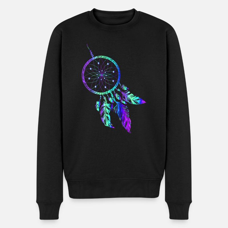 Attrape-rêves Indiens Dream dream plume - Pull Premium bio Homme - noir