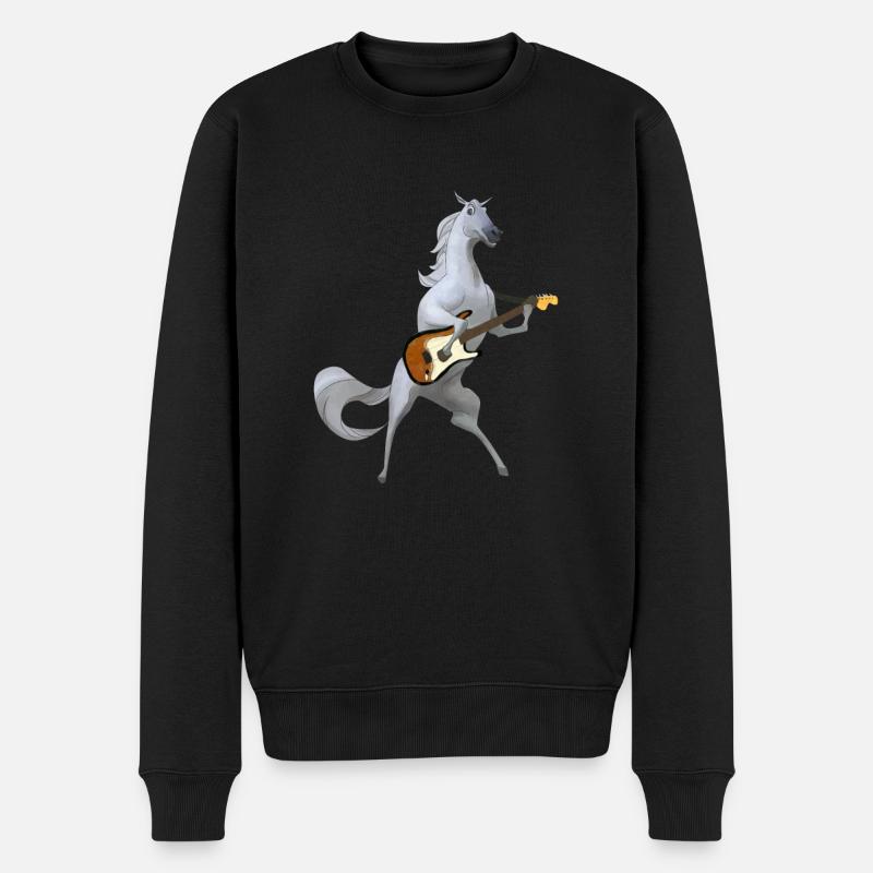 Guitariste de guitare - Pull Premium bio Homme - noir
