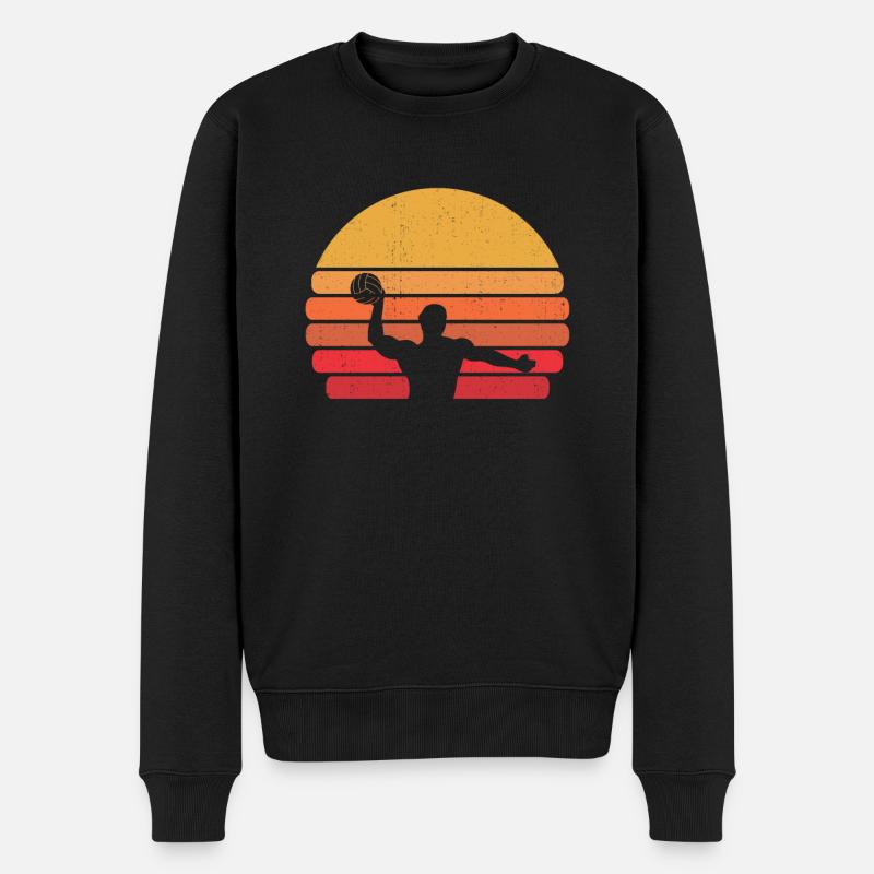 Ballon de plage rétro - Pull Premium bio Homme - noir