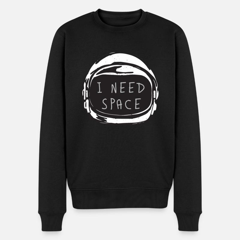 NASA - Männer Premium Bio Pullover - Schwarz