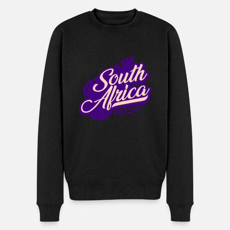 Südafrika Afrika - Männer Premium Bio Pullover - Schwarz