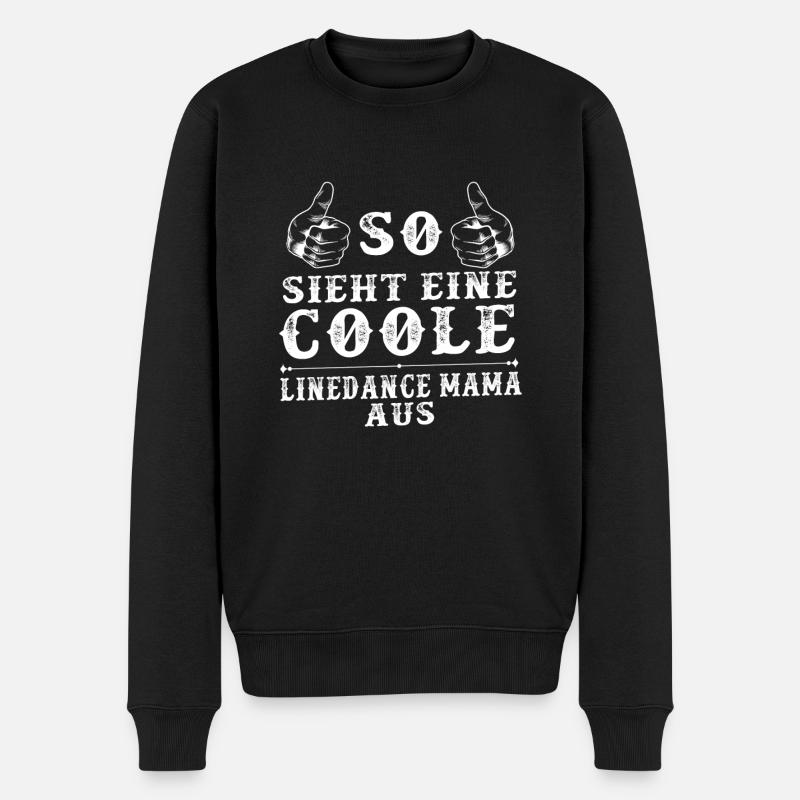 Linedance Mama Linedancer Western Geschenk - Männer Premium Bio Pullover - Schwarz