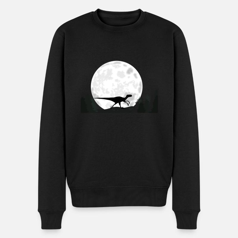 Dinosaure Velociraptor - Pull Premium bio Homme - noir