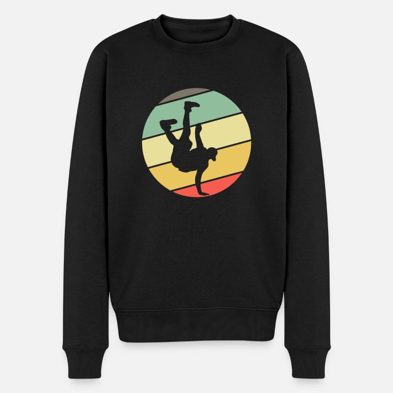 Breakdance rétro Bboying Breakdancing - Pull Premium bio Homme - noir