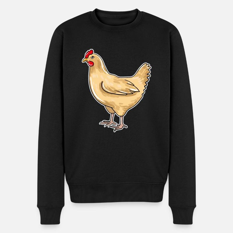 Poulet - Pull Premium bio Homme - noir