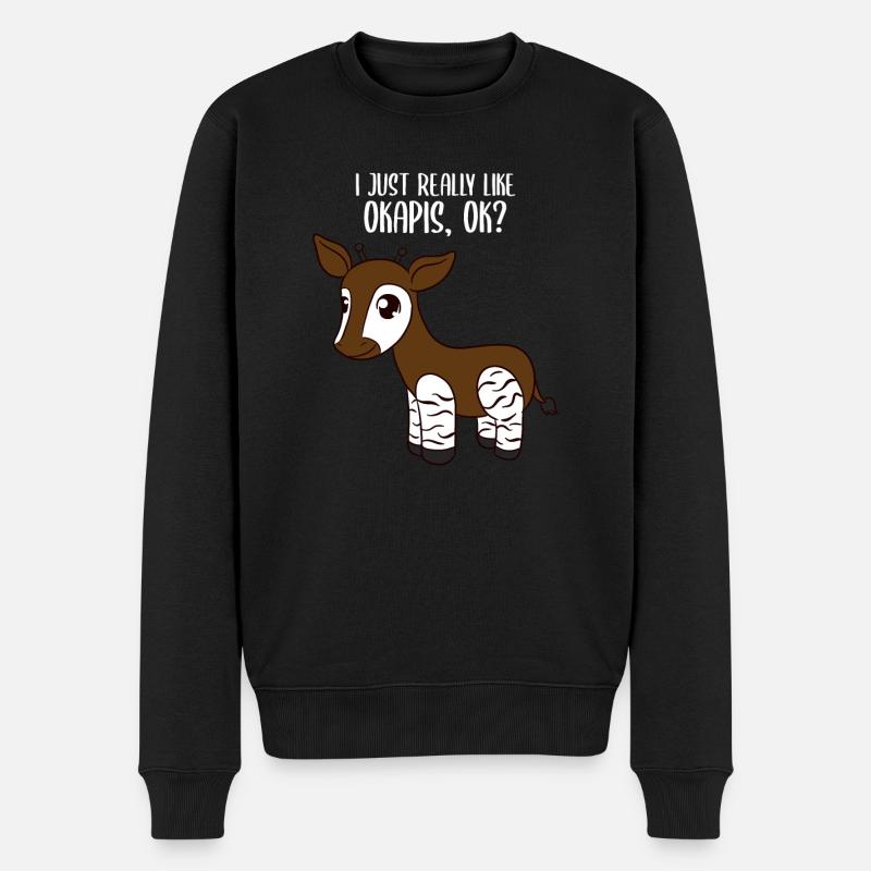 okapi - Men's Premium Organic Jumper - black