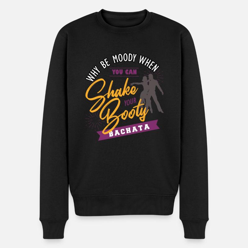 Bachata, Bachata Musik, tango - Männer Premium Bio Pullover - Schwarz