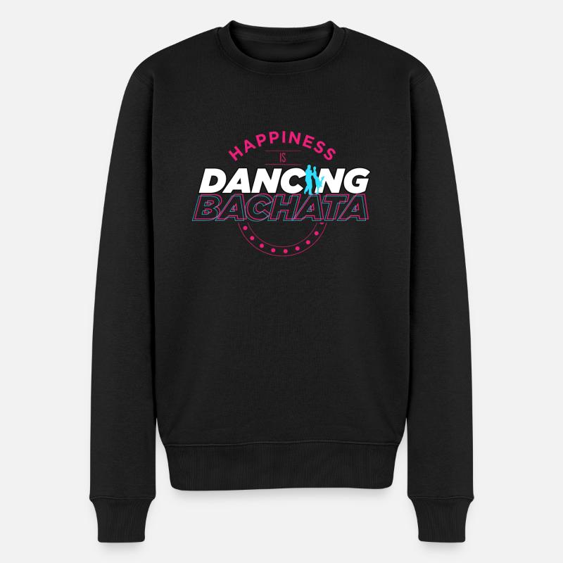 Bachata, Bachata bachata bday, tanz - Männer Premium Bio Pullover - Schwarz