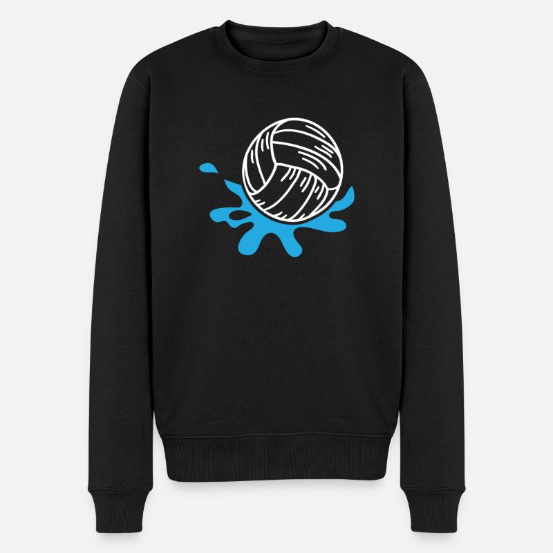 Wasserball - Männer Premium Bio Pullover - Schwarz