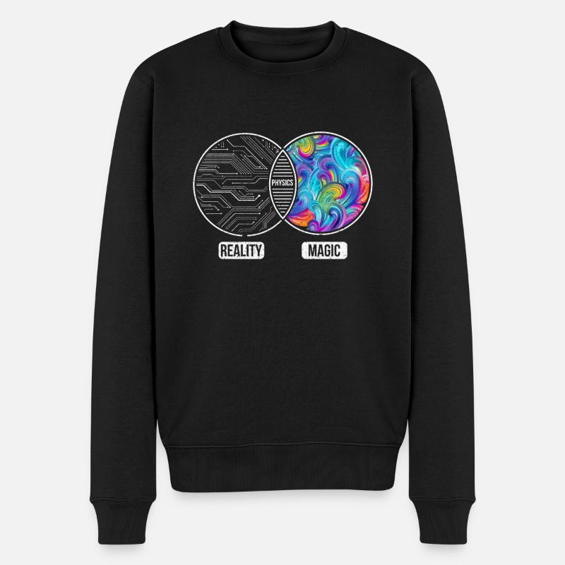 Physik Naturwissenschaft Geschenkidee - Männer Premium Bio Pullover - Schwarz