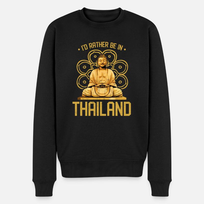 Thaïlande - Pull Premium bio Homme - noir