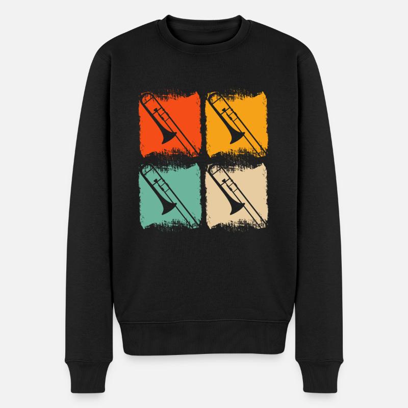 Trombone - Pull Premium bio Homme - noir