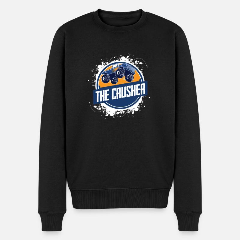 Monstertruck - Männer Premium Bio Pullover - Schwarz