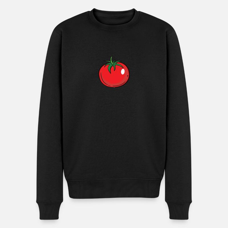 Tomaten Gärtner - Männer Premium Bio Pullover - Schwarz