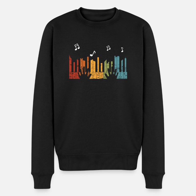 Piano pianiste - Pull Premium bio Homme - noir