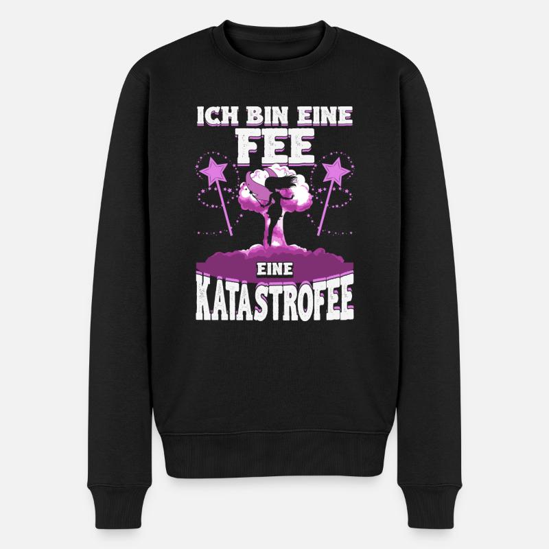 Katastrofee – Chaos mit Feenstaub und Charme - Männer Premium Bio Pullover - Schwarz