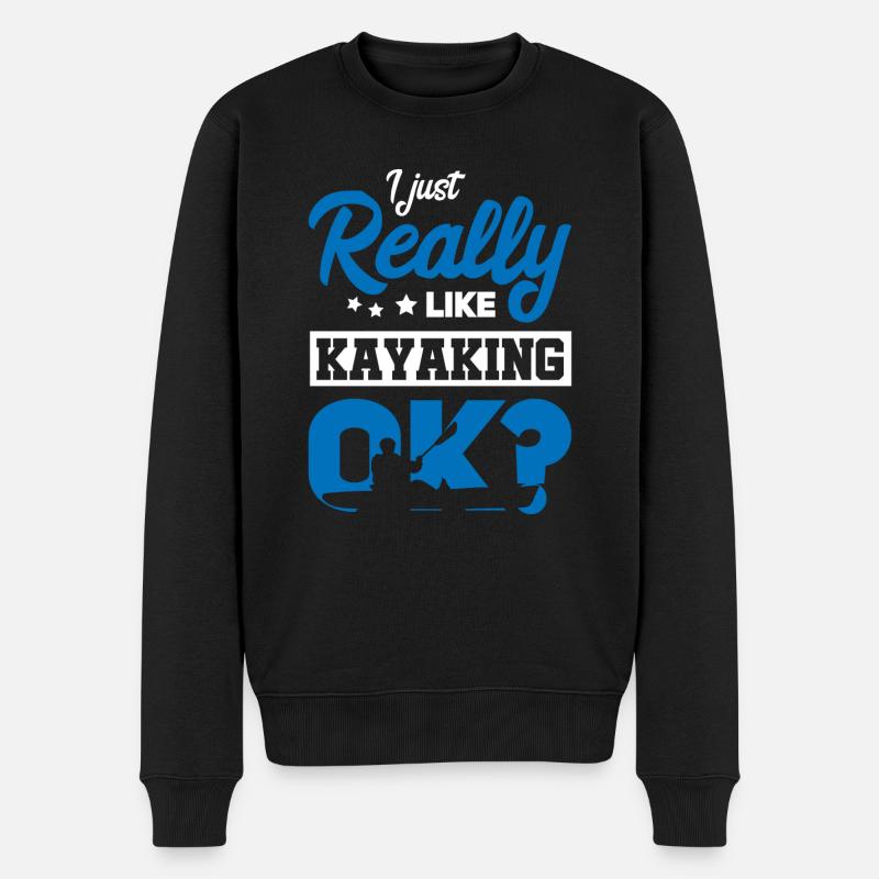 Kayak Kayak Kayaker - Pull Premium bio Homme - noir