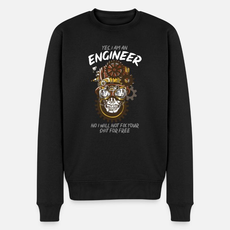 Engineer engineering technician - Men's Premium Organic Jumper - black