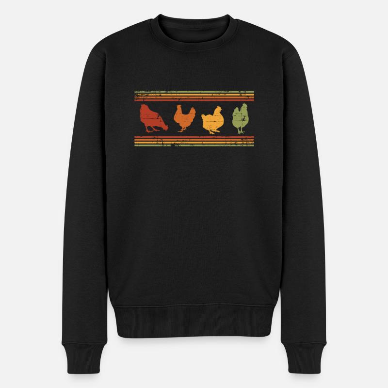 poulet - Pull Premium bio Homme - noir