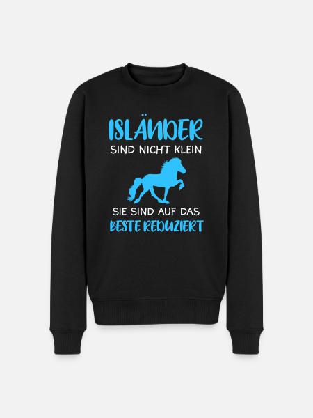 Islandpferd Isländer Pferde Geschenk - Männer Premium Bio Pullover - Schwarz