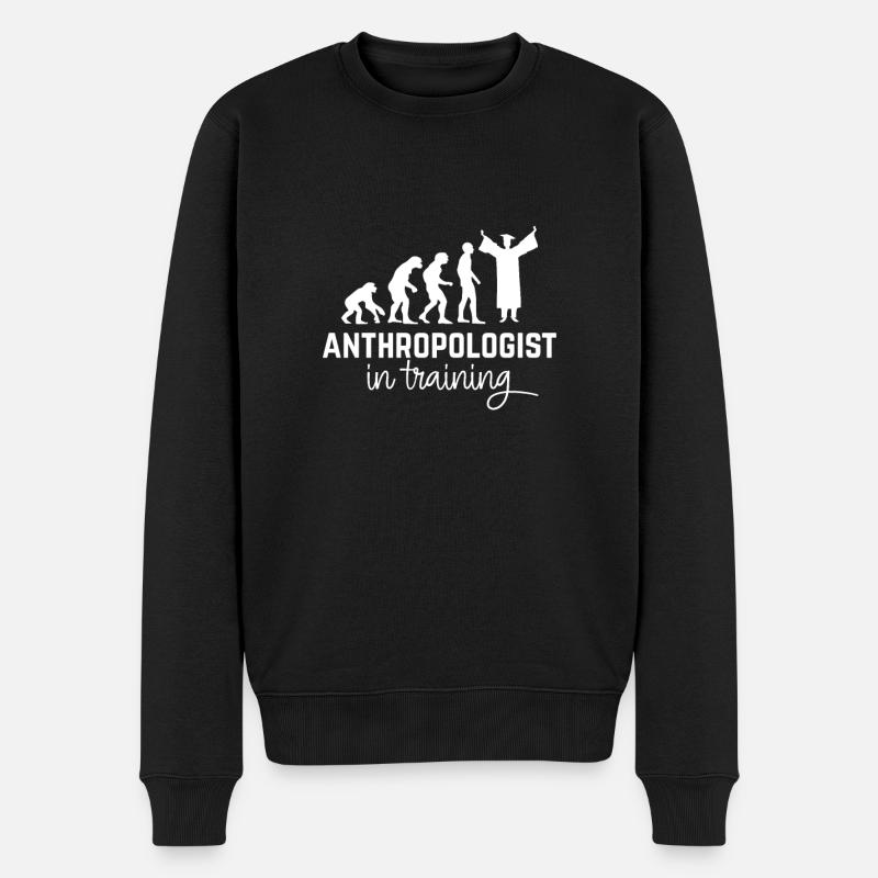 Antropologue en formation - Pull Premium bio Homme - noir