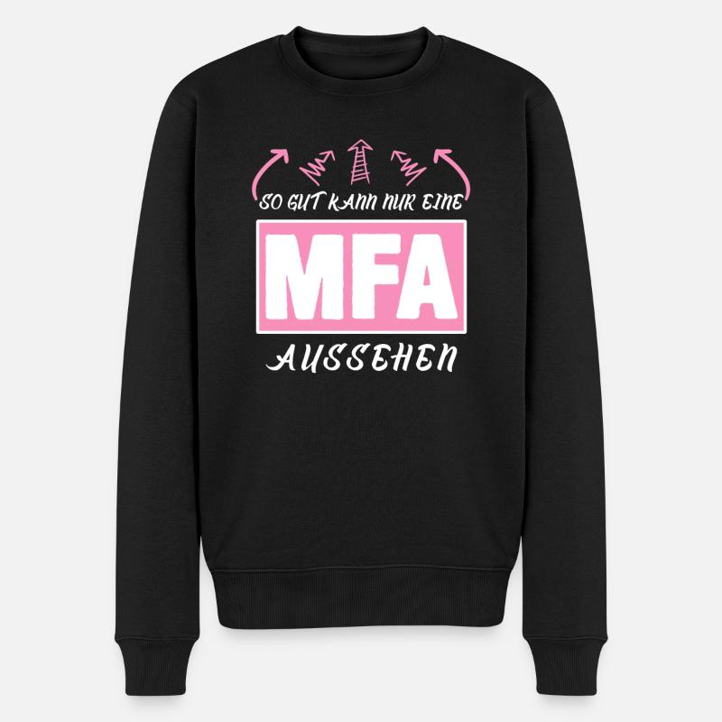 MFA - lustiger Artzhelferin Spruch - Männer Premium Bio Pullover - Schwarz
