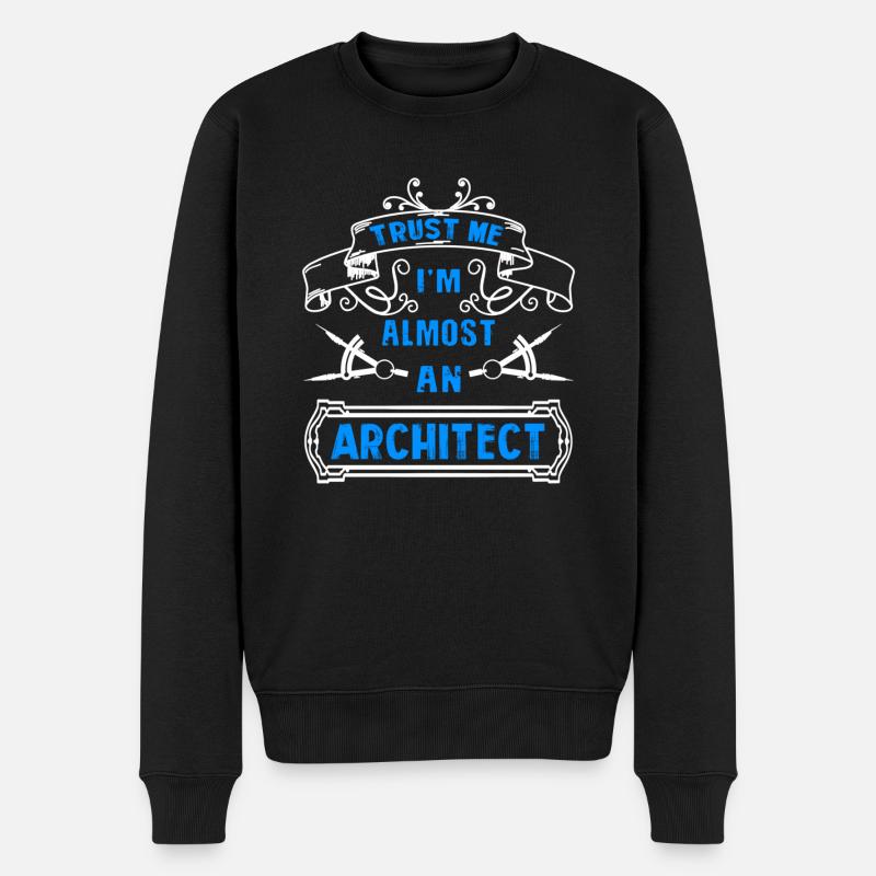 Architekt Vertrau mir, ich bin Architekt - Männer Premium Bio Pullover - Schwarz