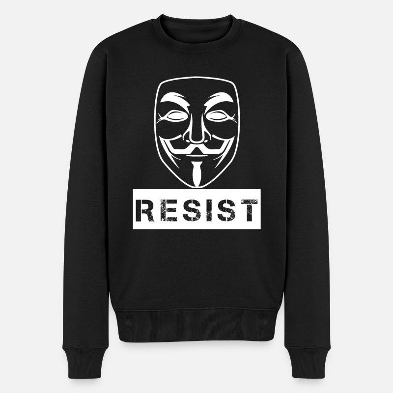 Résister - Pull Premium bio Homme - noir