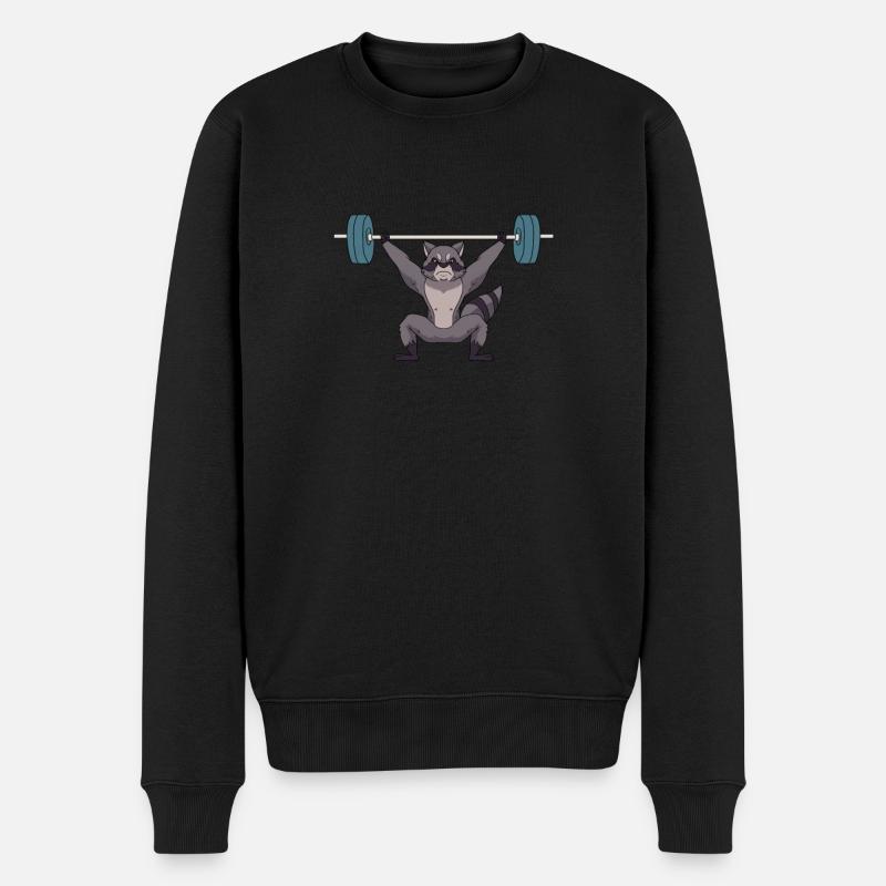 Haltérophilie haltérophile haltère - Pull Premium bio Homme - noir