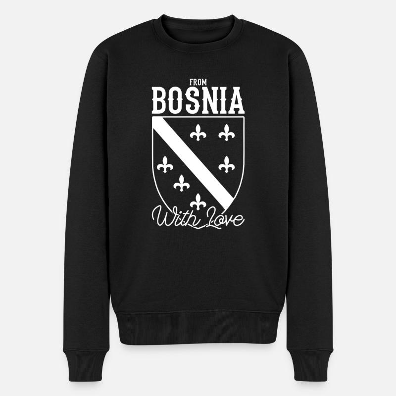 Bosnia Herzegovina Yugoslavia Balkans - Männer Premium Bio Pullover - Schwarz