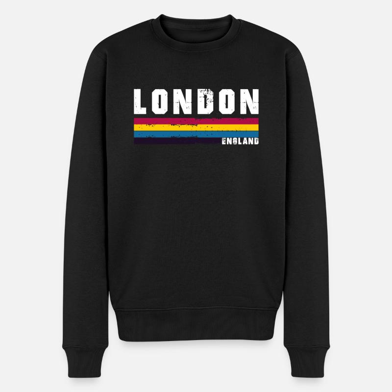 Londres - Pull Premium bio Homme - noir