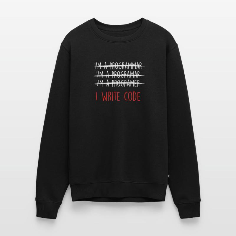 J'écris un cadeau de programmation de programmeur de codeur de code Pull Premium bio Homme