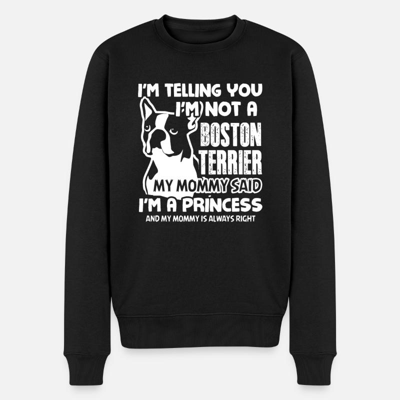 Chemises Princesse Boston Terrier - Pull Premium bio Homme - noir