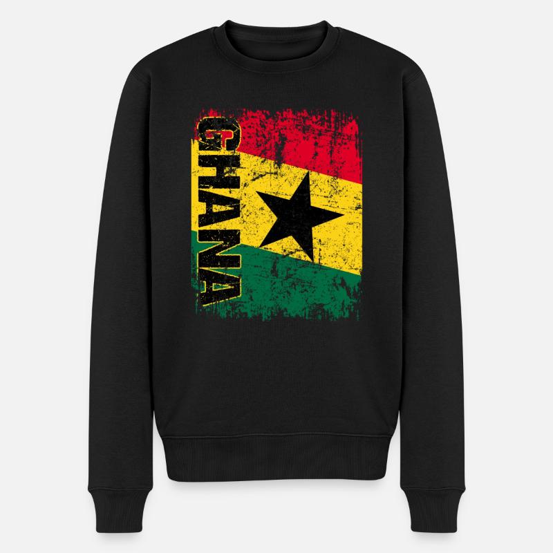 Ghana - Pull Premium bio Homme - noir